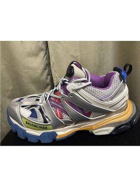 Balenciaga Silver Multicolor Track Runner Sneaker